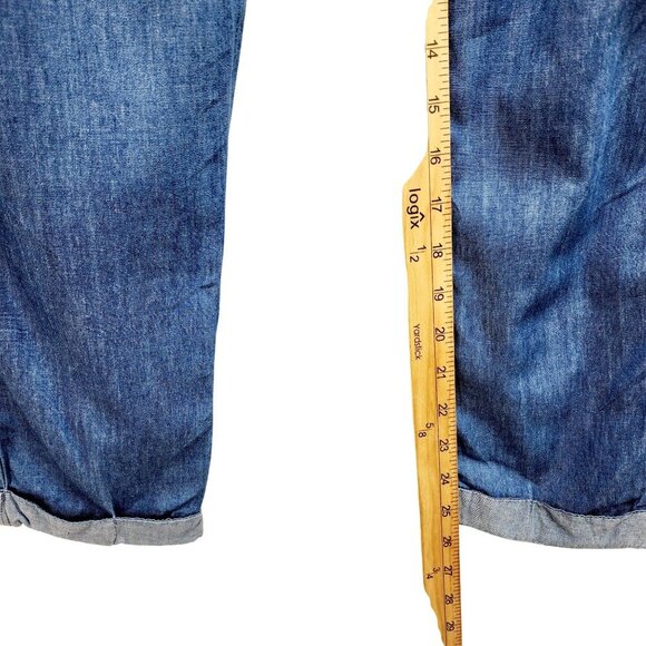 High-Waisted Denim Womens Trousers pants With Belt By Blāshe size S - Picture 9 of 10